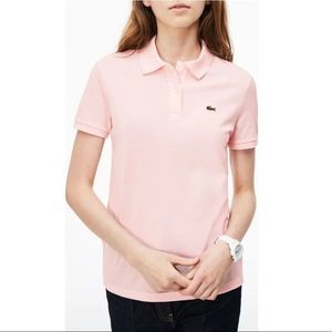 Pink Lacoste Polo Shirt 